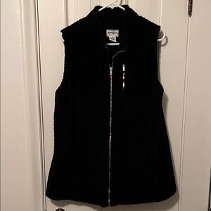 For The Republic Women's Black Fleece Vest